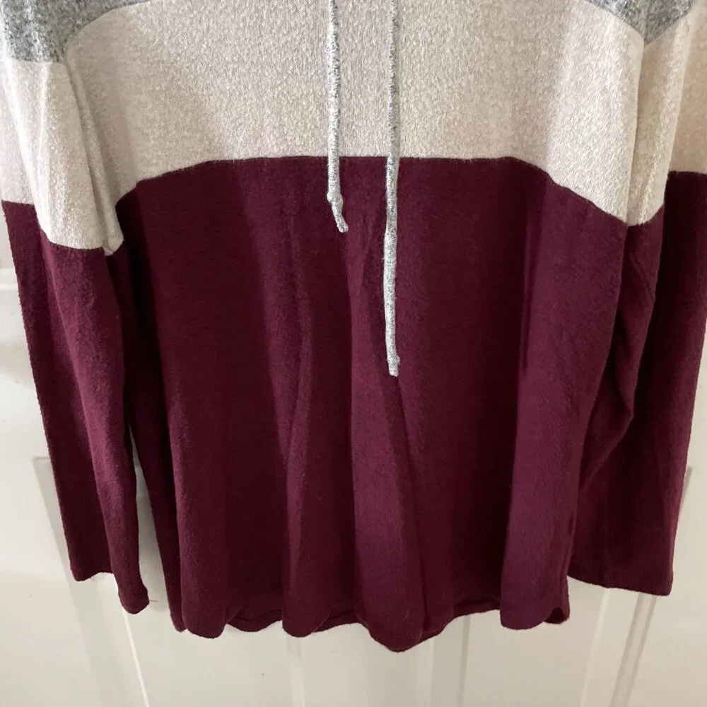 Market & Spruce - Womens Long Sleeve Lightweight Sweater - Cowl Neck Top - Sz M - Picture 3 of 7